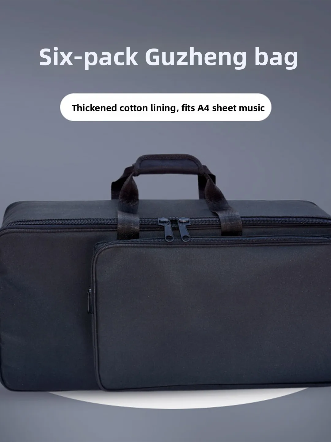 

MingJia Double oulder Gourd Flute Bag Storage Case for 6 Pieces Gourd Flute Instrument Accories