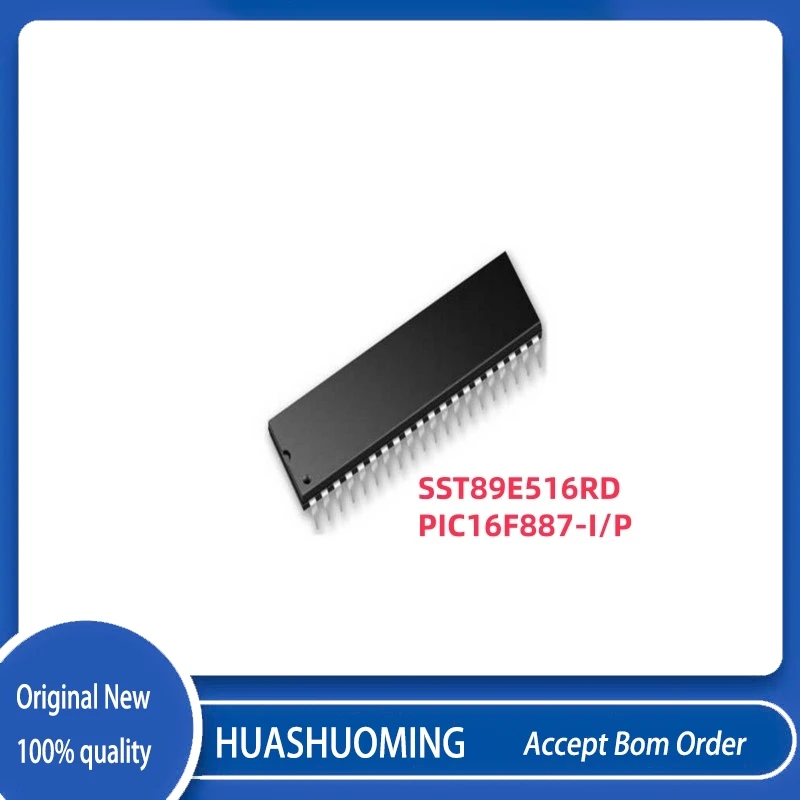 NeW 10Pcs/Lot  PIC16F887 PIC16F887-I/P   SST89E516RD SST89E516RD-40-C-PIE DIP40