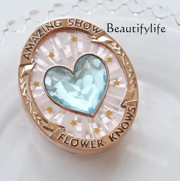 Flower know series gemstone Roland blue moonlight relief gradual change blush