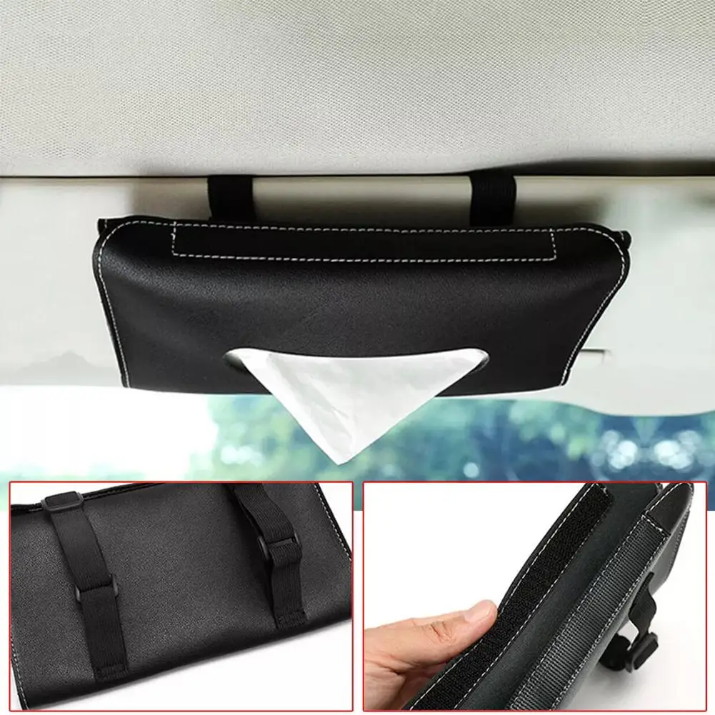 Car Cartoon Tissue Box Hanging Sun Visor Sunroof Drawer Box Creative Car With Tissue Box 2025 New Hot Sale