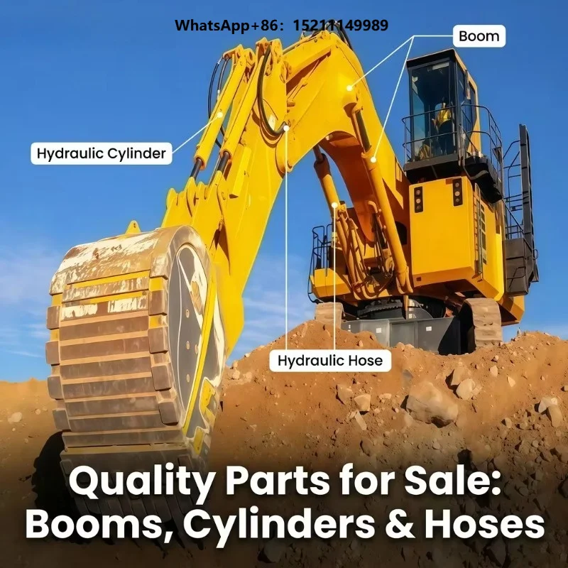 Spare Parts of Hydraulic Cylinders Oil Pipes Booms and Bucket Teeth for Excavator 21T-70-00204 21T-70-00203 707-G1-06010