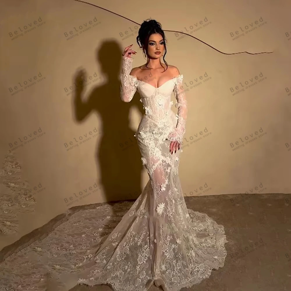 Exquisite Wedding Dresses Glamorous Bridal Gowns Lace Appliques Off The Shoulder Robes Pretty Customized Vestidos De Novia 2026