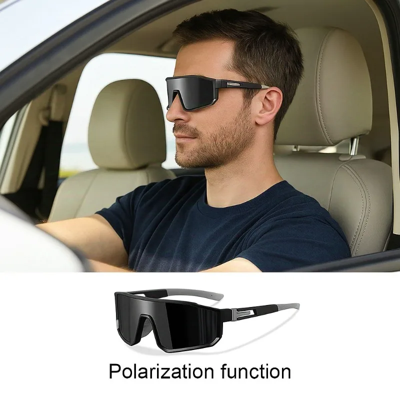 

Drive поляризационные большие велосипедные очки для мужчин, ветрозащитные, с красочным покрытием, солнцезащитные очки с УФ-защитой, для спорта на открытом воздухе