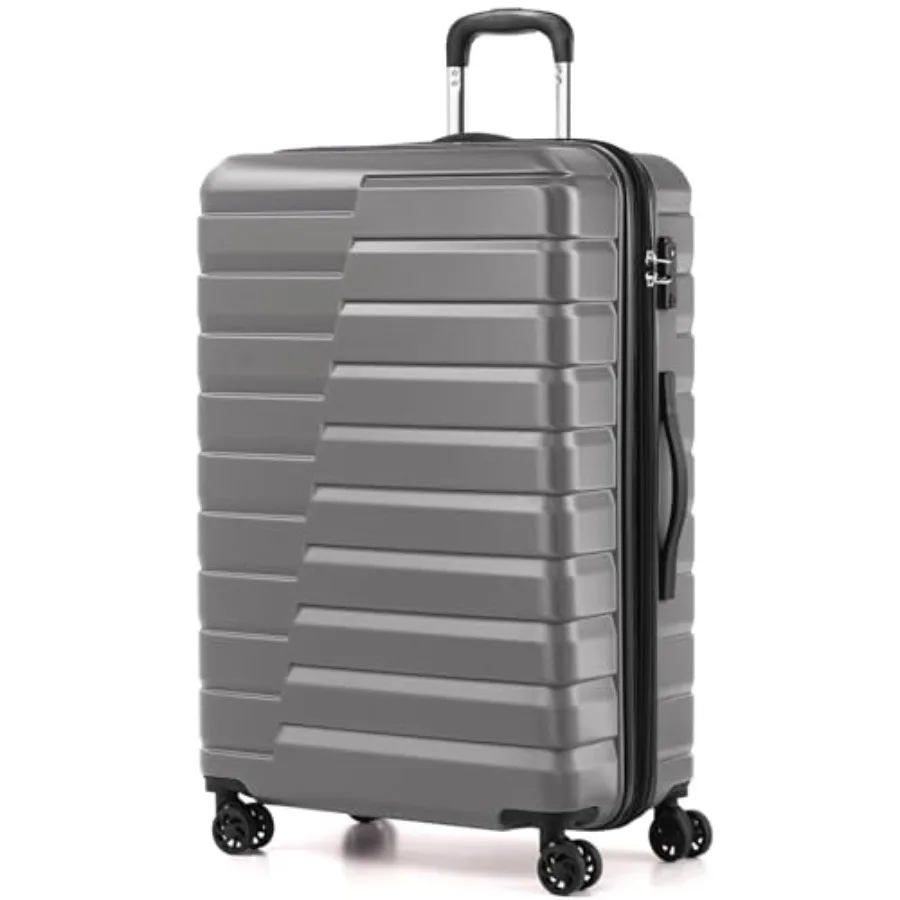 

Expandable Large Checked Luggage with Spinner Wheels, Hard Shell Suitcase TSA Lock Rolling Travel Luggage 28-inch