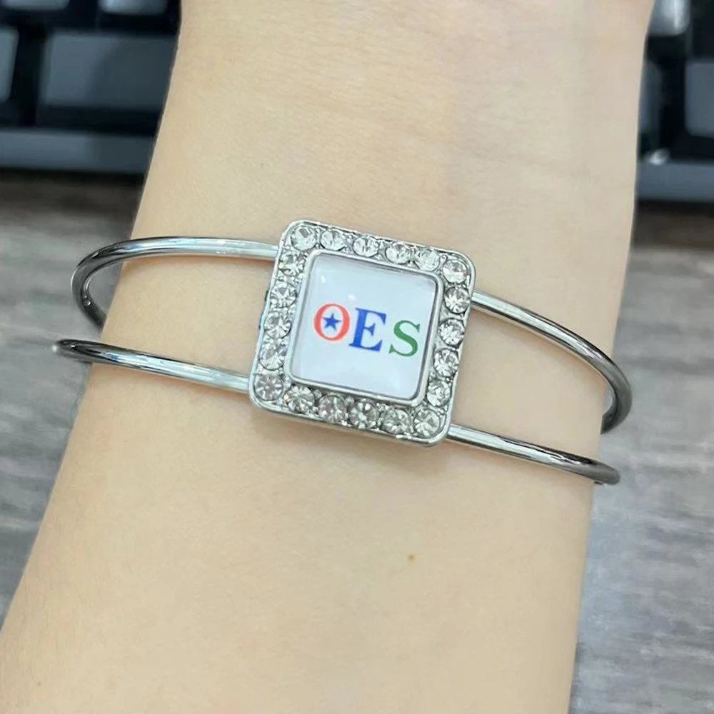 Drop Shipping Order of Eastern Star Twist Square OES Bangle Bracelet