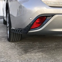 For Toyota Highlander XU70 2021 2022 2023 Car After Rear Tail Fog lights Lamp Foglight Shade Frame Trim cover Auto Accessories
