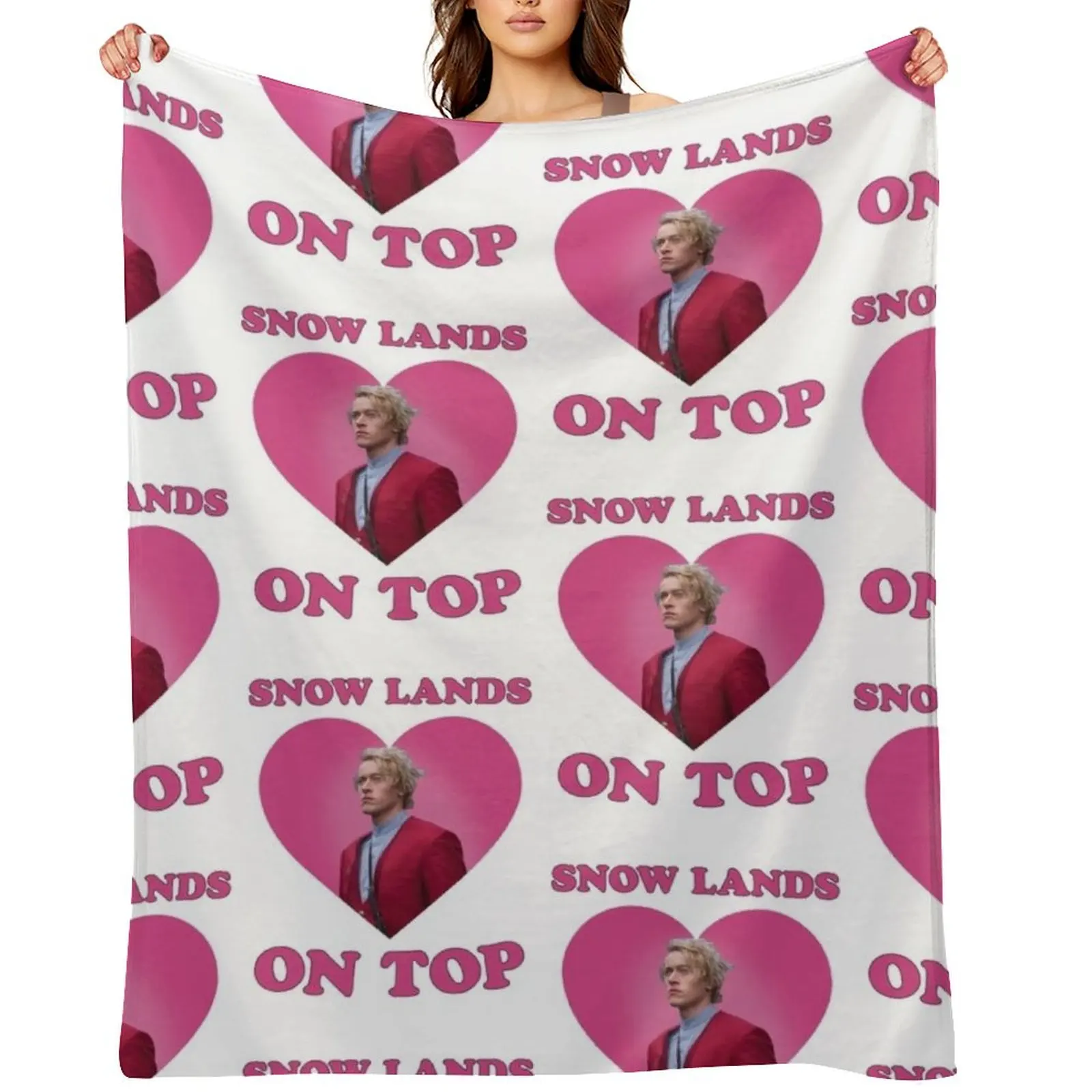 

Snow Lands On Top Coriolanus Snow Throw Blanket Soft Plush Plaid Cute Plaid Large Bed Fashionable Blankets