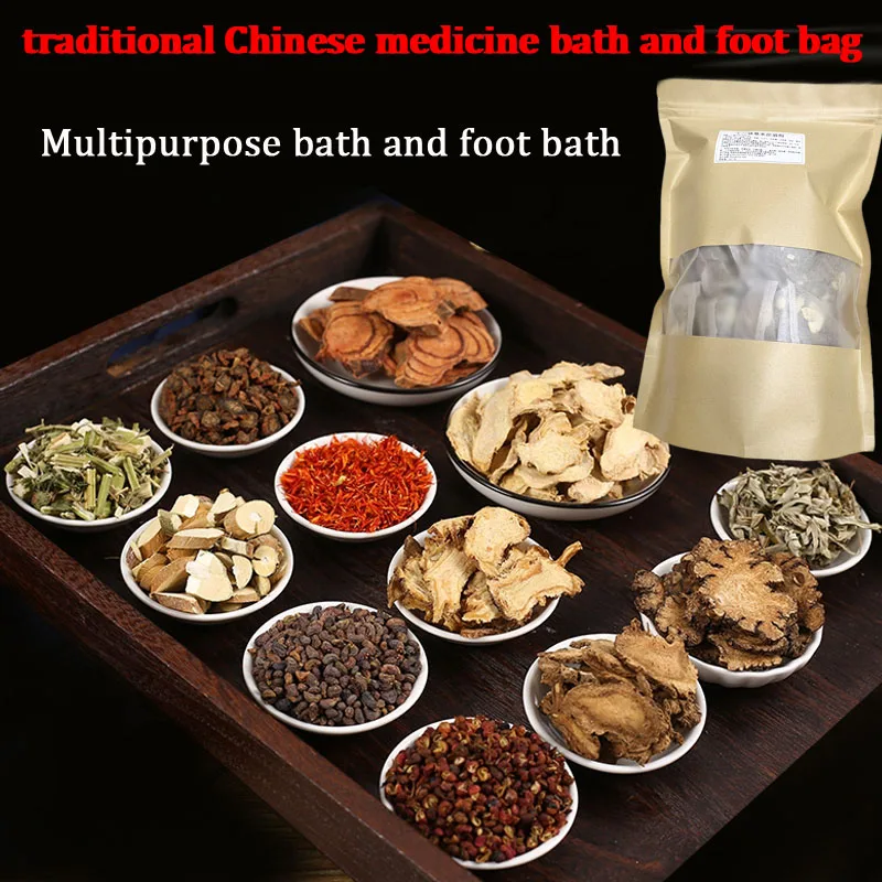 Plant Chinese Medicine Sweating Foot Bath  Bag 10 Small Packages to Relax and Decompress Body Warmth