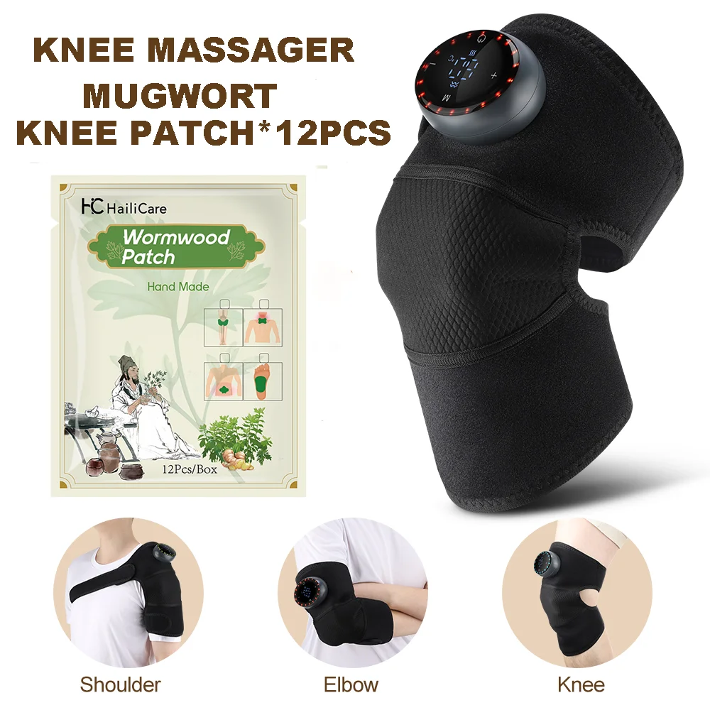 

USB-нагреватель, защита колена, массаж для суставов, дальнего инфракрасного цвета, наколенник, плеч, налокотник, беспроводной светодиодный 5-уровневый массажер с горячим компрессом