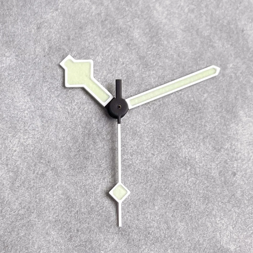 Tandorio New Snowflake Watch Hands Set Fit NH35 NH36 ETA 2824 PT5000 Miyota 8215 Watch Accessories Parts Green Luminous Hands