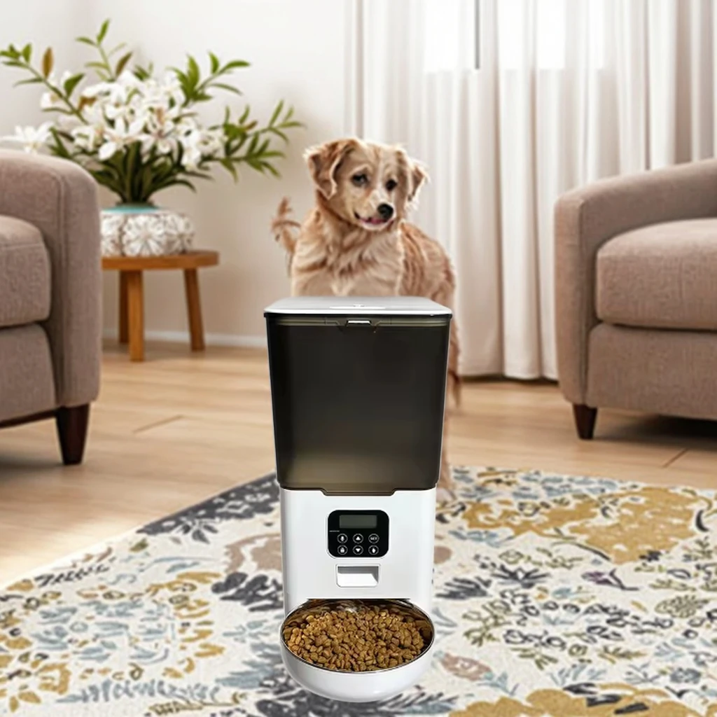 

Умная чаша для корма для домашних животных с управлением через приложение, Wi-Fi, диспенсер для корма, таймер, программируемый для собак и кошек, автоматическая кормушка для кошек