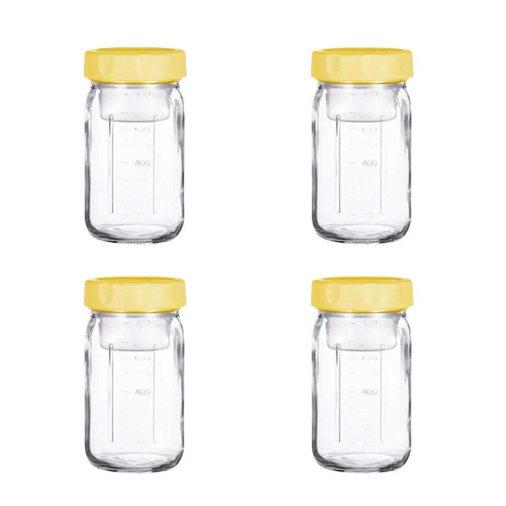 

4 Pack 32 Oz Glass Salad Jars Built-in Sauce Cup Leak-proof Mason Jars Transparent Wet and Dry Separation Meal Prep Container