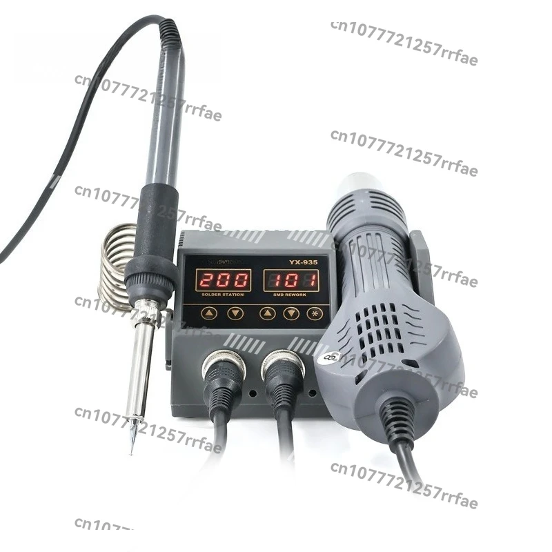 Maintenance welding table 2-in-1 electric soldering iron + hot air gun electronic components welding factory direct sales
