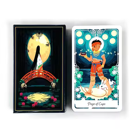 Tarot Cards A 78 Deck English Visions Divination Edition Borad Playing Games，Leisure and Entertainment Card Games For Family