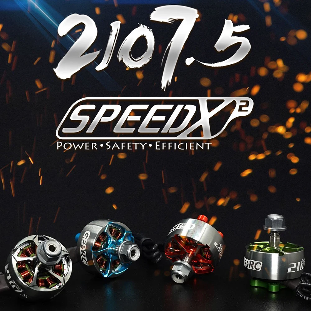 

Двигатели GEPRC SPEEDX2 2107.5 1960KV для 5-дюймовых гонок Freestyle FPV Drone, аксессуары для бесщеточных двигателей