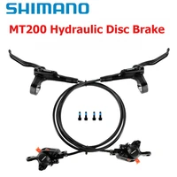 SHIMANO MT200 Juego de frenos de disco hidráulicos para bicicleta delantero izquierdo y trasero derecho/trasero izquierdo y delantero derecho para bicicletas de montaña