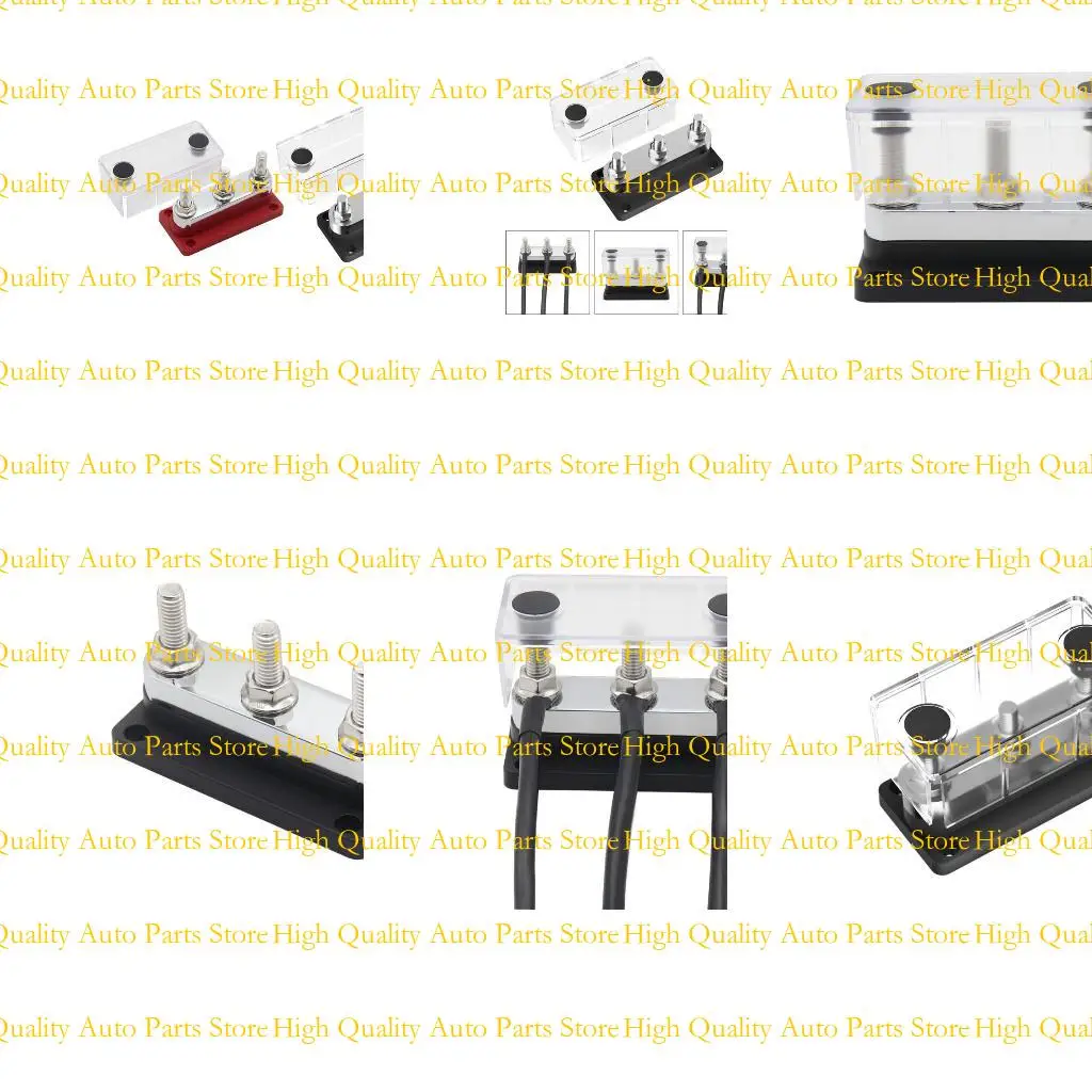 

1pc Car Terminal Block Negative Bus Bar 48V 600A Terminal Block Power Distribution Block Termianl Bus for Automobile