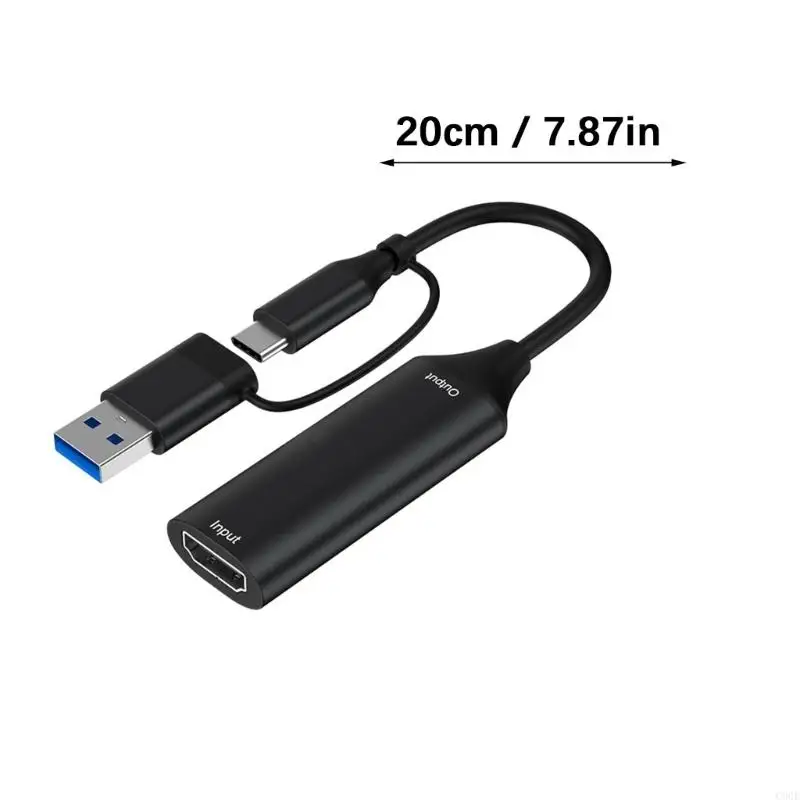 C90F USB+Type C to HDTV Video Adapter Converter USB Video Device