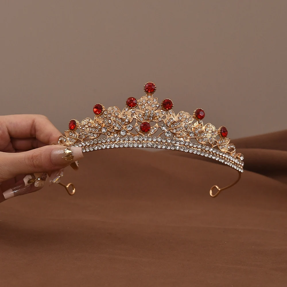 Fashion Crystal Crowns Rhinestone Tiaras Princess Diadem Bridal Wedding Prom Party Hair Accessories Jewelry Ornaments