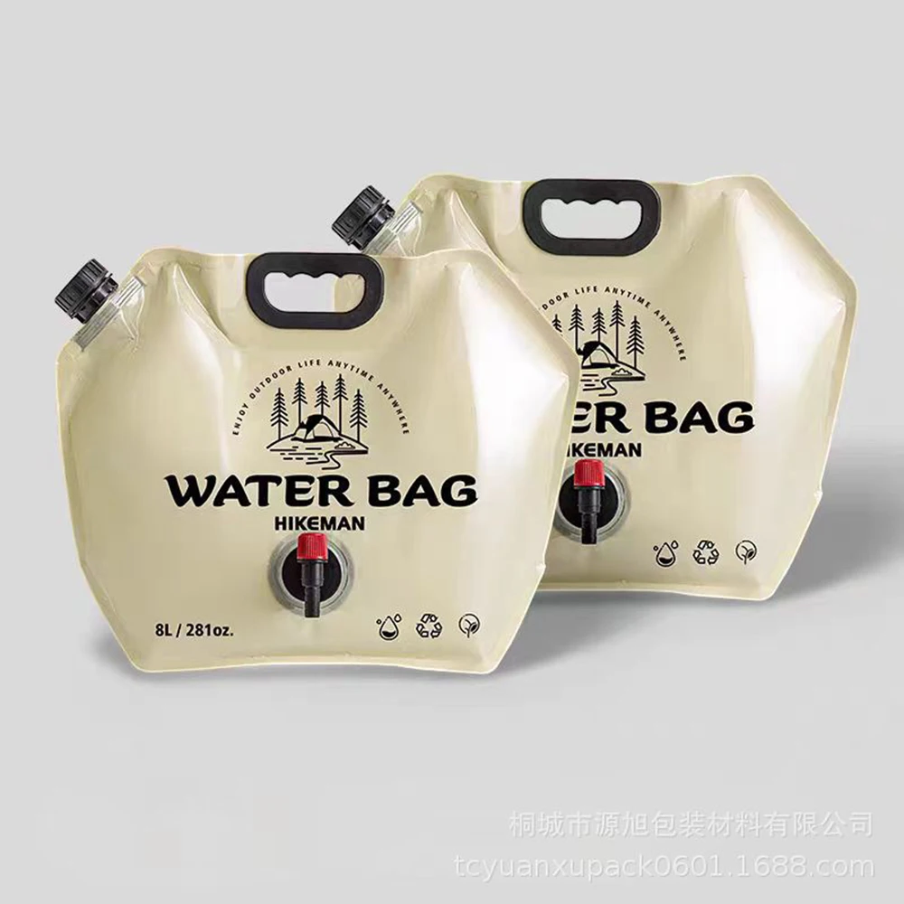 Outdoor Large Capacity Water Bag 8L Portable Foldable Water Storage Bag Camping Car Food Grade Soft Water Storage Bag image 4