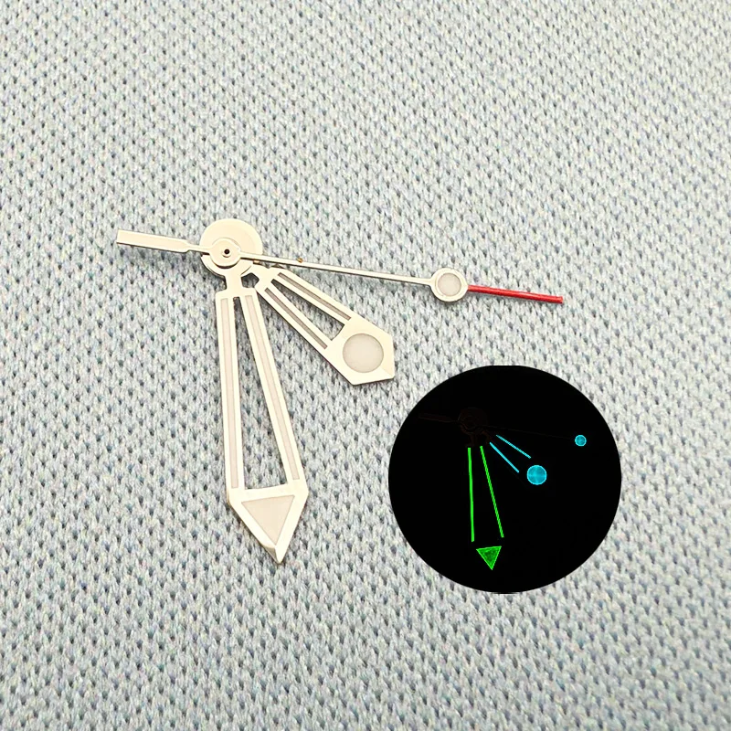 NH35 Lancette dell'orologio luminose verdi adatte per 7S26 7S36 NH35 NH36 4R35 4R36 Orologio con movimento meccanico automatico Accessori di rimontaggio