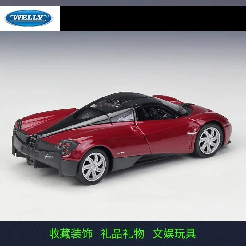 WELLY 1:36 Huayra Super Toy Car Diecast Model Pull Back Türen zu öffnende pädagogische Sammlung Geschenk für Kinder B18 Diecast