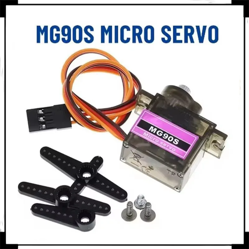 Mg90s Servo 9g 1/5/10/20 Pcs All Metal Gear 9g Sg90 Upgraded Version For Helicopter Plane Boat Car Mg90 9g Trex 450 Rc Robot