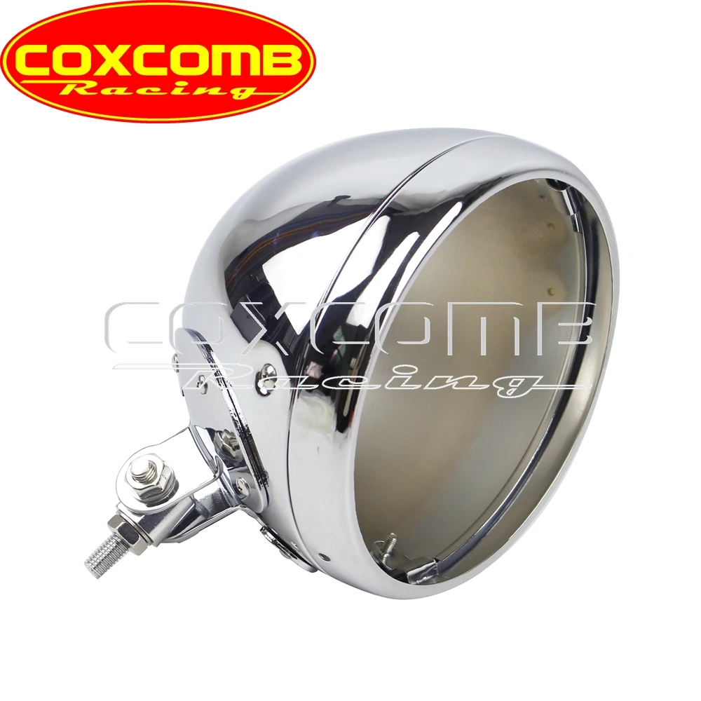 LED Headlight Housing Motorcycle Universal Round Headlamp Head Light Lamp Accessories For Harley Custom 7 inch Lighthouse Shell