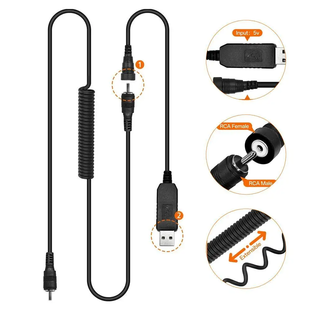 

Удлинительный кабель питания 12В с USB-портом, пружинный соединительный кабель для шлема, шнур для шлема снегохода, аксессуары для мотоциклов