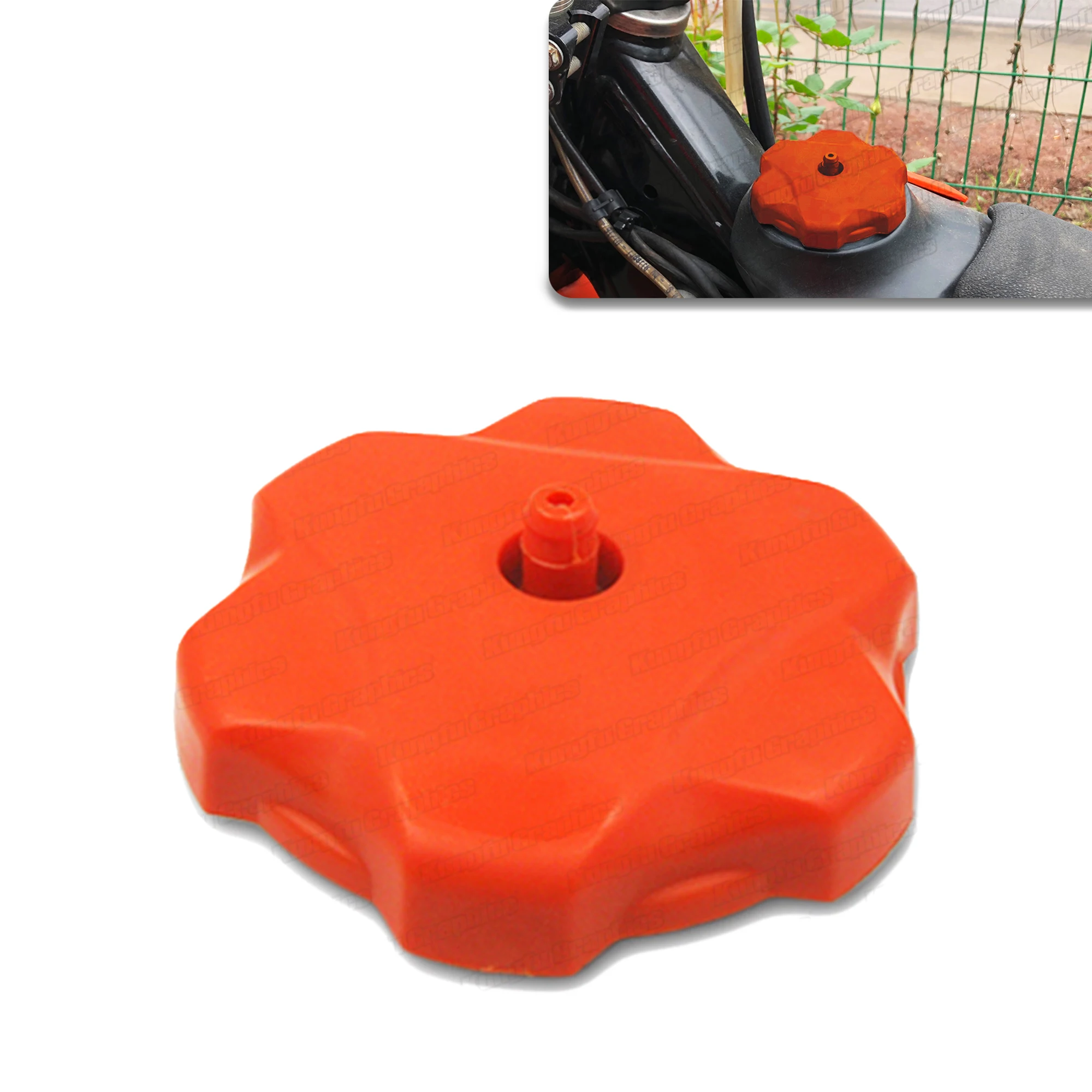 

JY Racing Dirt Bike Plastic Gas Fuel Tank Cap for KTM SX XC SX-F SXF 125 150 250 300 350 450 2016 2017 2018, Orange Black