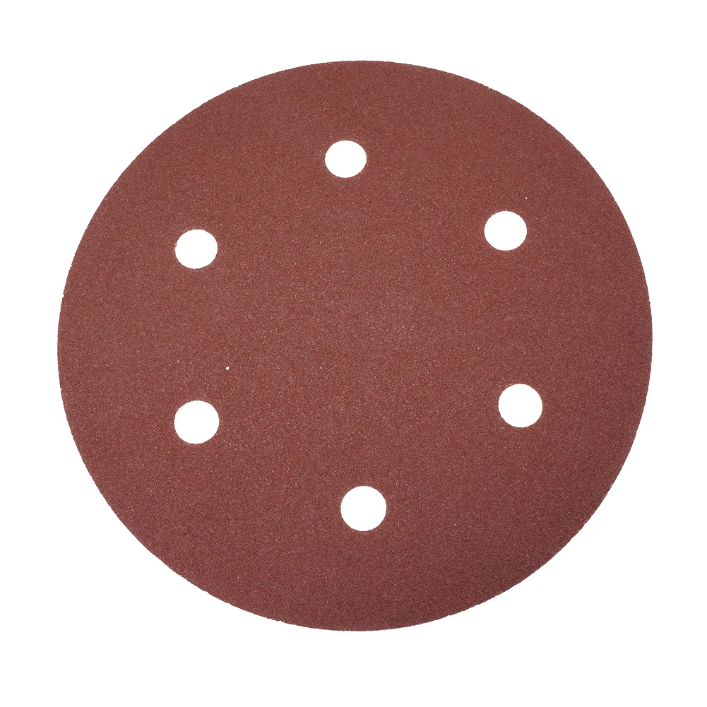 9inch/225mm Sandpaper 10Pcs Set Alumina Material 6 Holes Special Stearate Coating for Wood Polishing Low Cost