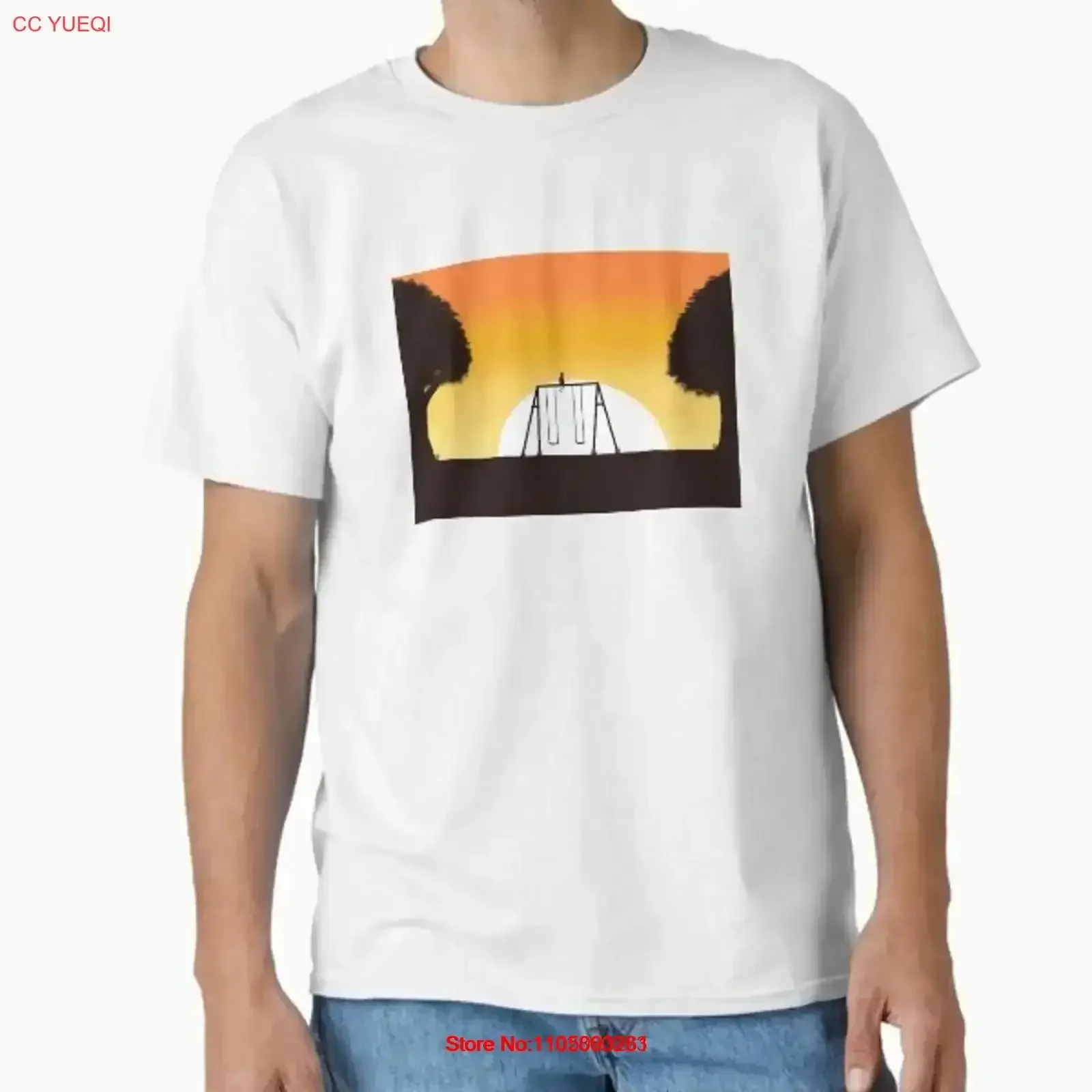 

Классическая футболка Cat and The Sunset Made in USA AUS S 2XL, винтажная потертая эластичная мужская повседневная мягкая футболка для повседневной носки