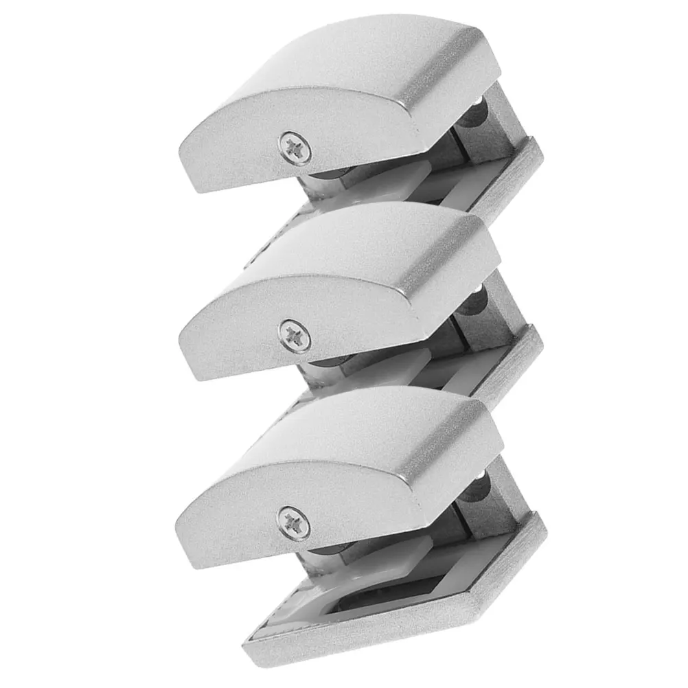 

3pcs Durable Aluminum Alloy Guides Glass Track Replacement Parts Smooth For Bathroom Use Glass Shower Sliding Shower Bottom Door