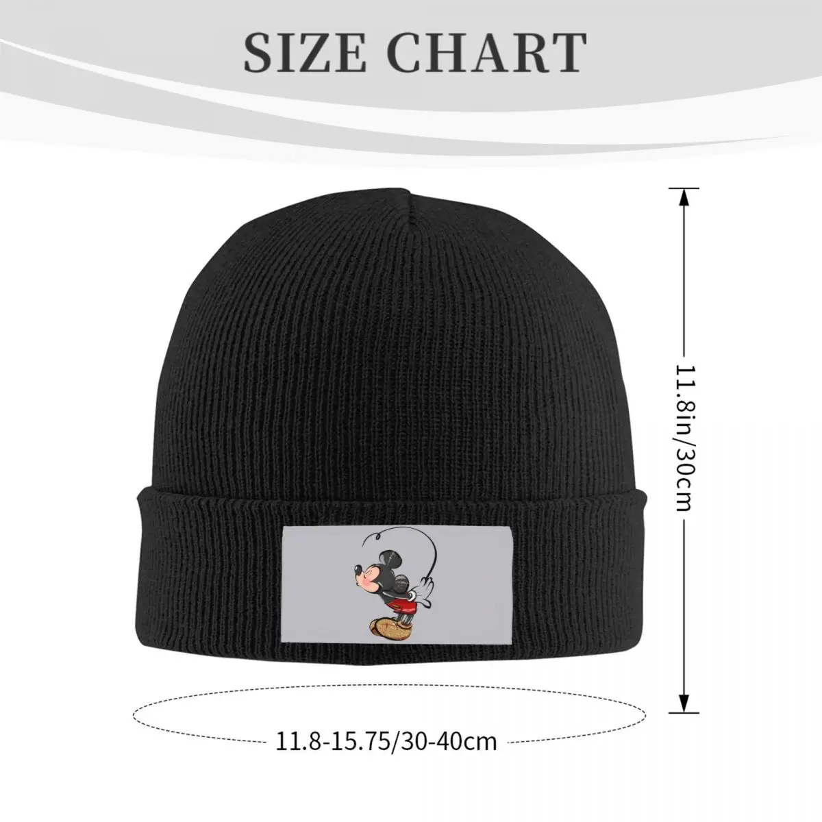الرسوم المتحركة المخصصة ميني ميكي ماوس Skullies Beanies قبعات للرجال النساء الشارع الشهير الشتاء الدافئة متماسكة قبعة الكبار الساخن بونيه القبعات #3