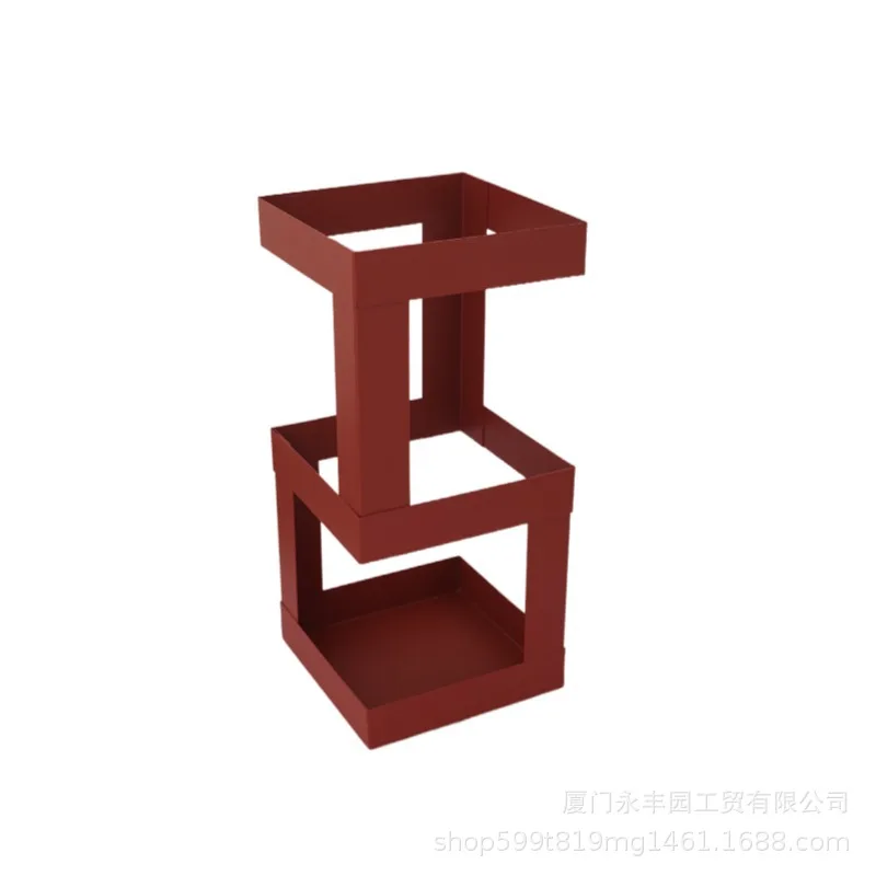 Red simple modern design retro home modeling barrel metal umbrella frame storage shop
