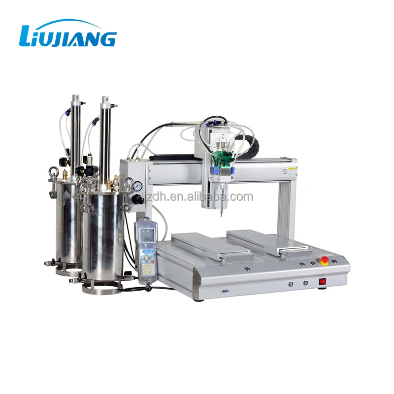 Liujiang desktop 3 axis gule dispenser robot fully automatic silicone/ab epoxy resin/UV glue dispensing machine