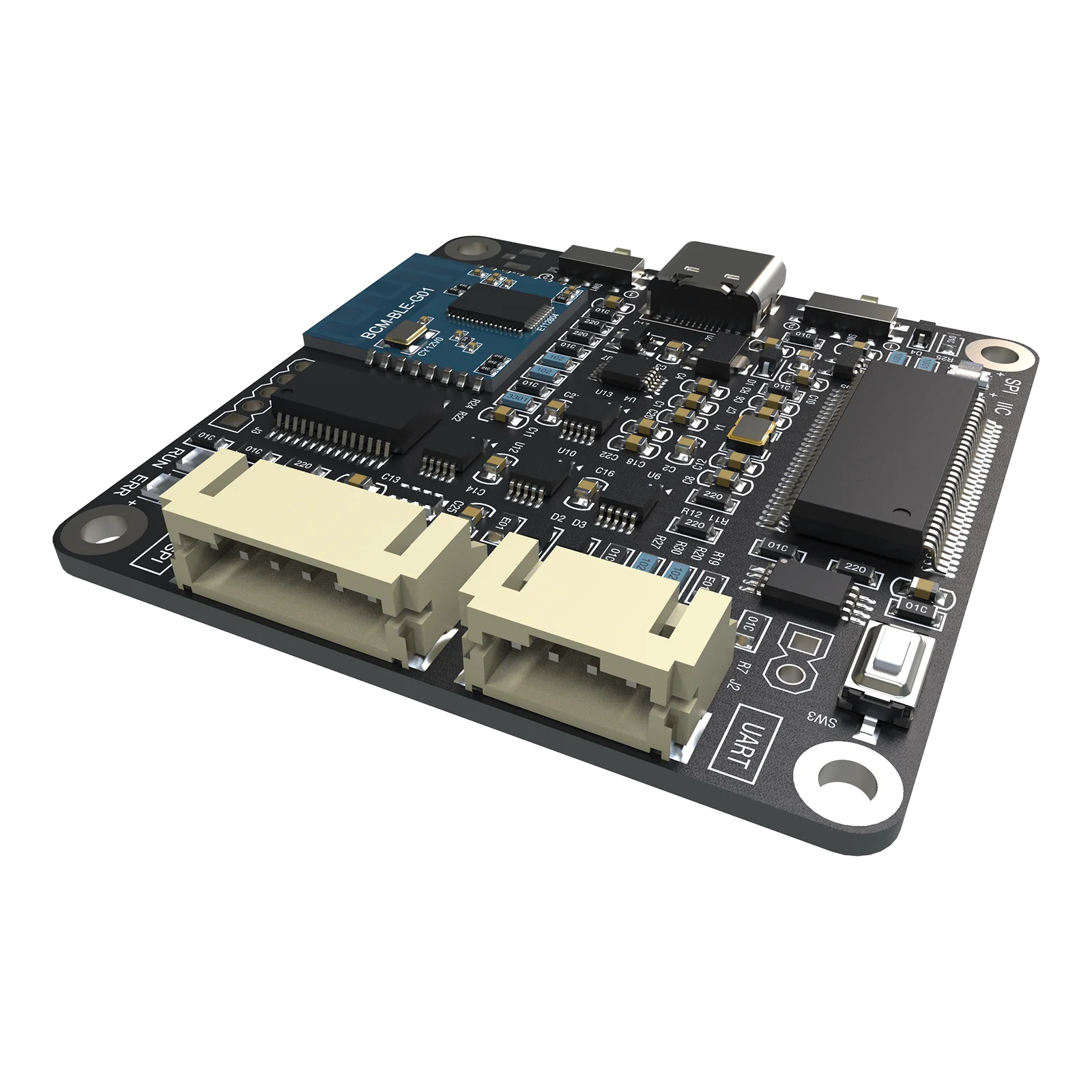 Programmatore in circuito ICP5 con UART per controllo UI PC e BLE per CONTROL APP e controllo SigmaStudio