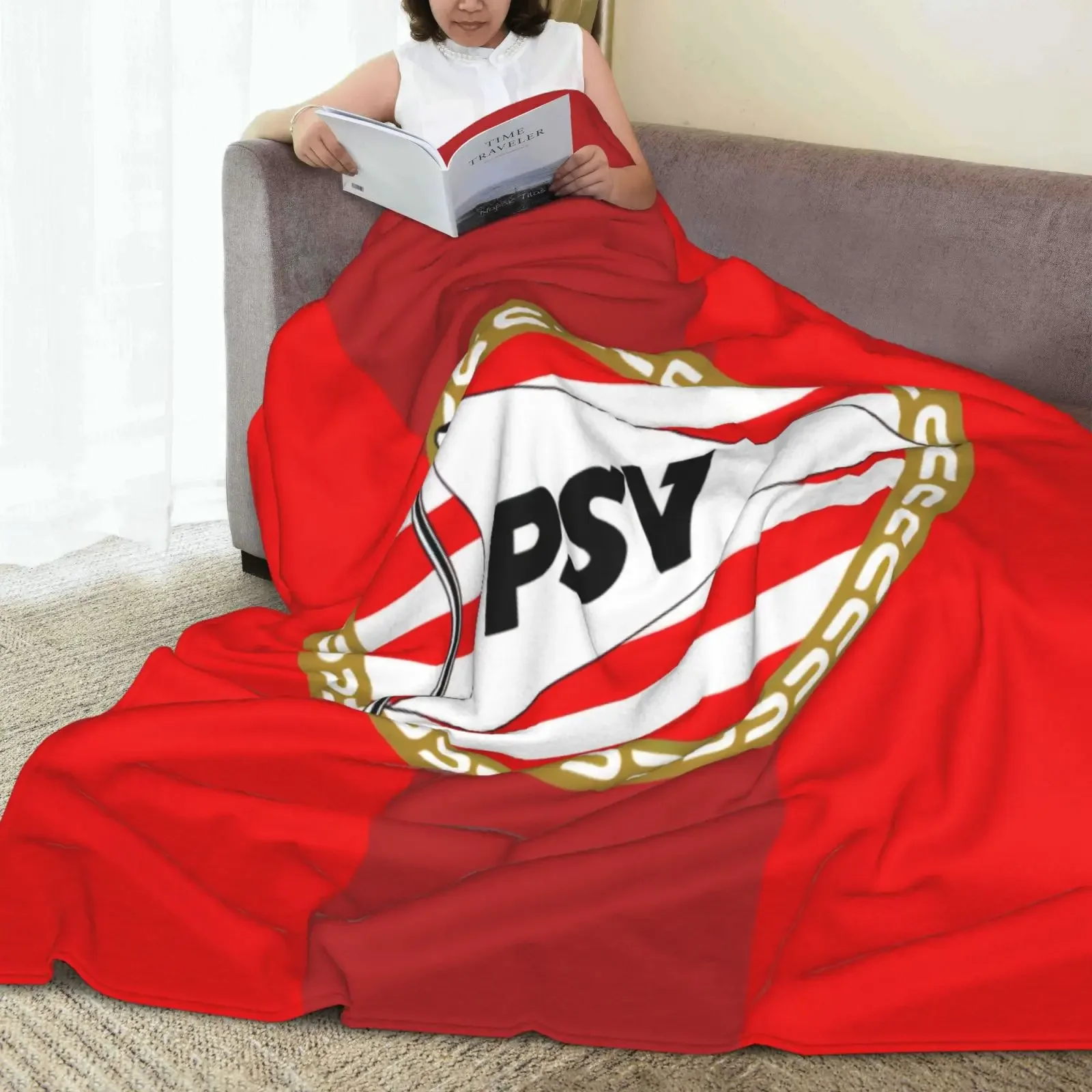 Printed Blanket Football PSV E-eindhoven-n Fc Picnic Blankets Soft and cozy blankets make great gifts for home and travel