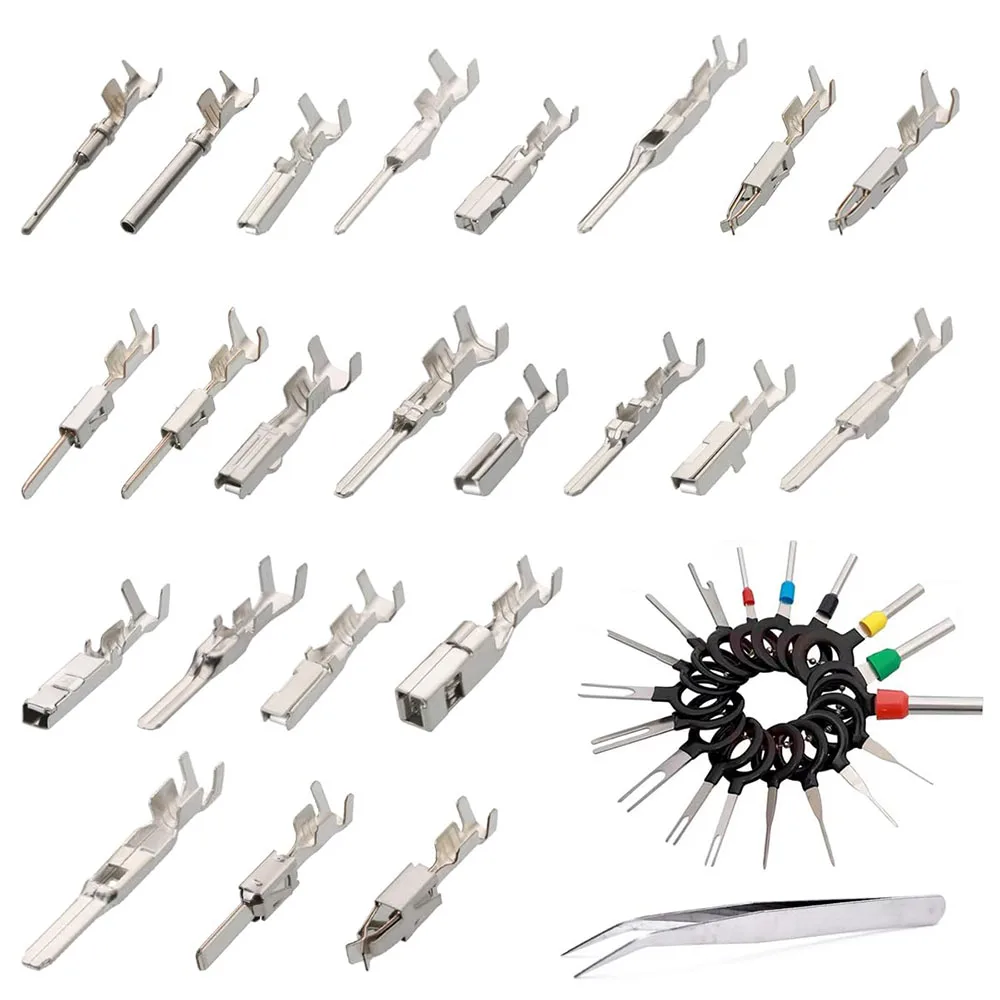 1/1.5/1.8/2.2/2.8/3.5mm Terminal Pins Harness Pins Male and Female Automotive Connectors Automotive Wire Terminal Pins Remover