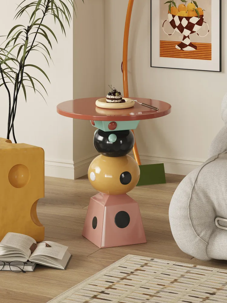 Dopamine cube irregular polka dot edge few household living room sofa corner few ins wind niche shelf