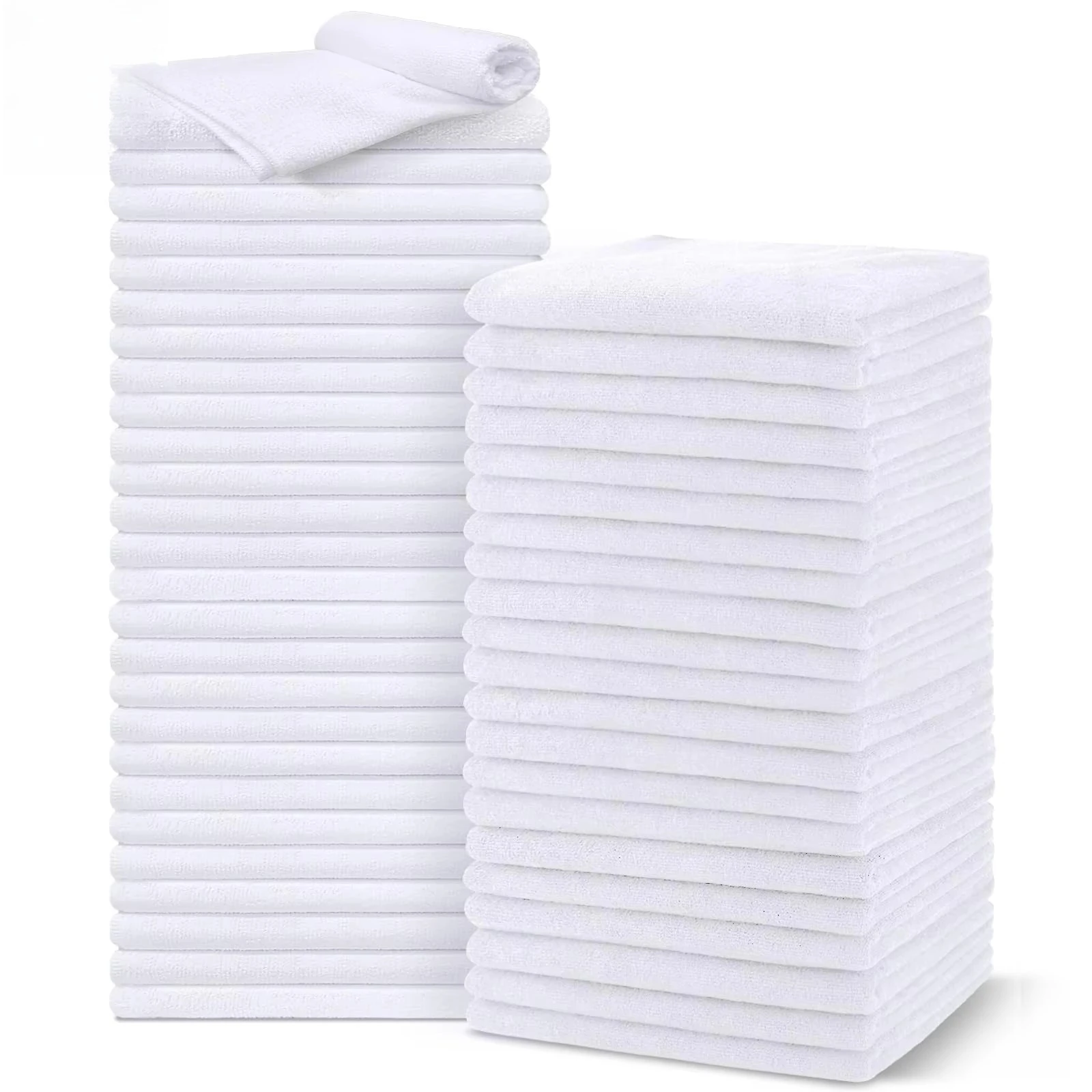 

Black Hair-Drying Mason 24-Pack 16x29 Inches Super Soft Quick Dry Microfiber Salon Towels Home Beauty Care Gym Bath Spa Use Not
