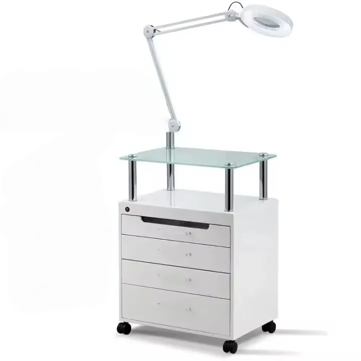 Yicheng Newest Beauty Stool Trolley Spa Clinic Salon Drawer Beauty Case Trolley Stand for Sale