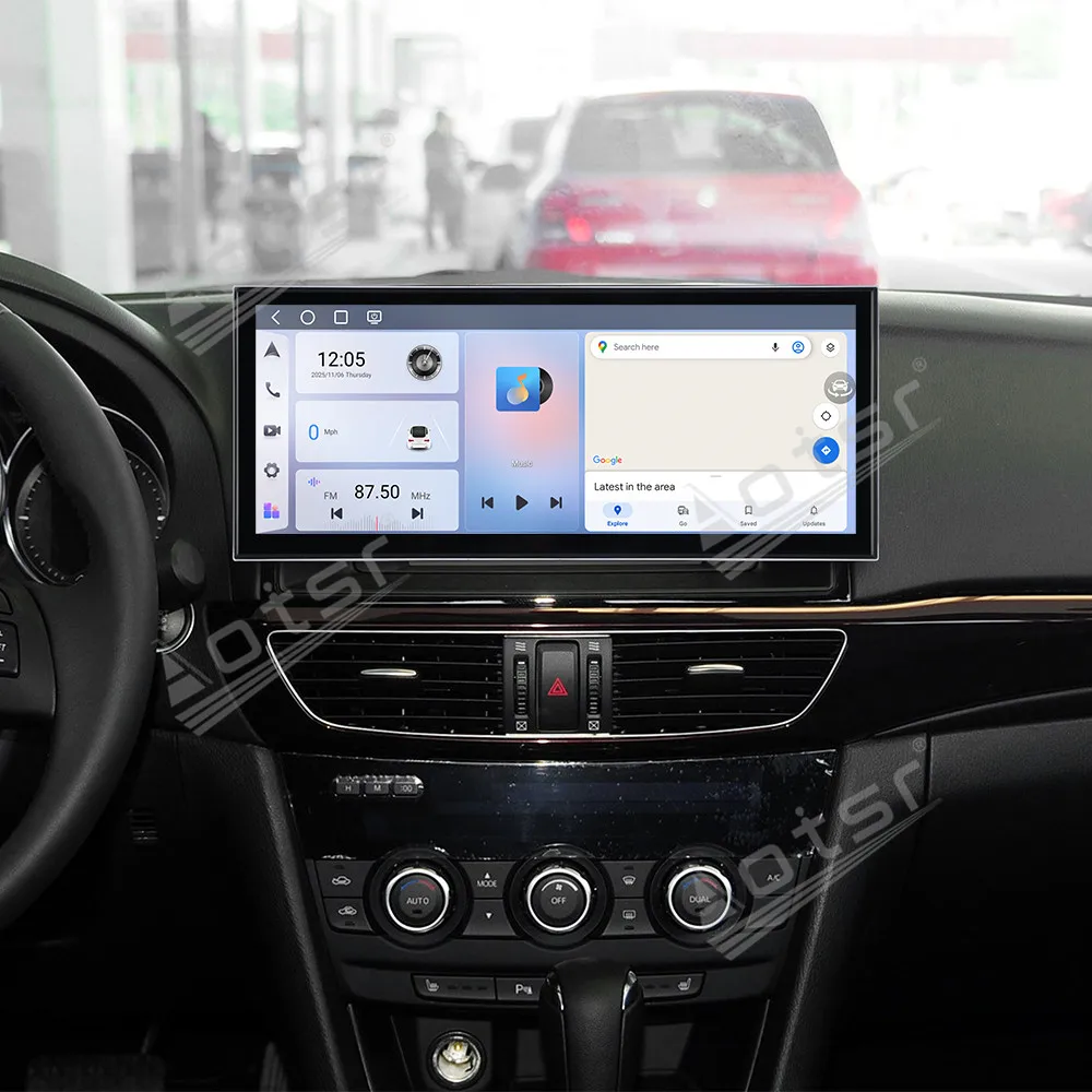 

Для Mazda 6 Atenza 2014-2016 Android 15 15,8-дюймовый сенсорный экран Автомобильный радиоприемник Автомобильный мультимедийный видеоплеер GPS-навигация Carplay Unit