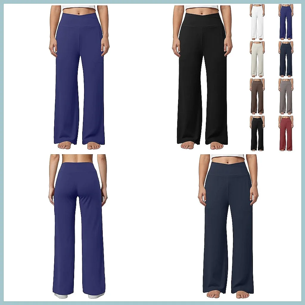 

High Waist Yoga Pants for Women with Pockets, Stretchy Workout Tights & Versatile Daily Leggings