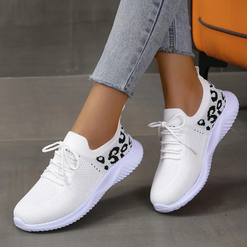 Women Sneakers Size 36-43 Mesh Platform Breathable Lace-up Shoes Zapatillas Mujer Tenis Feminino Casual Sports Shoes Women 115