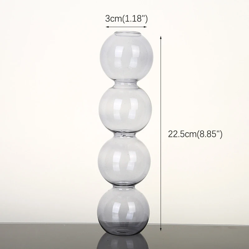 Arrangement Spherical Art Flower Ornaments Vases Nordic Creative Glass Bubble Vase Flower Decoration Home Birthday Gift