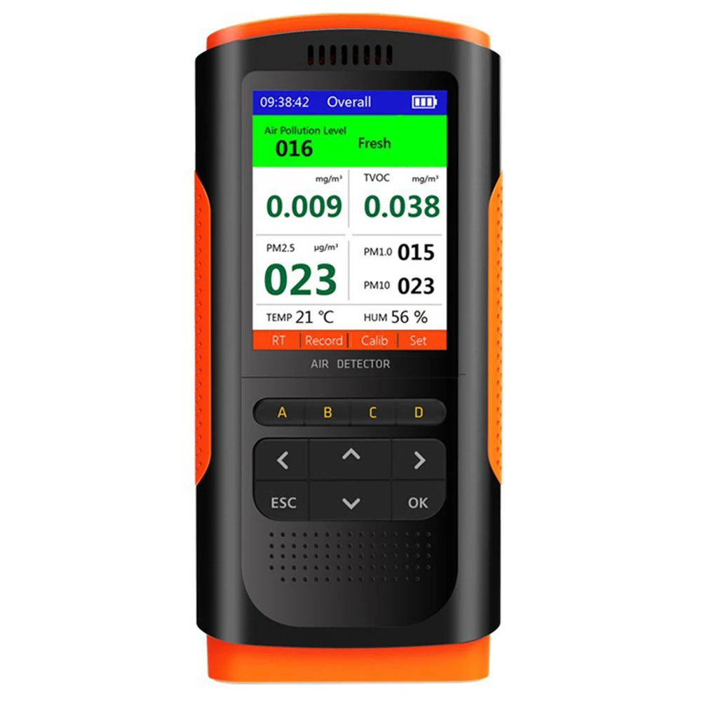 Monitoring 2 Hours for Air Quality Monitor Air Quality Detection System Alarm Function Real-time Data  Monitoring