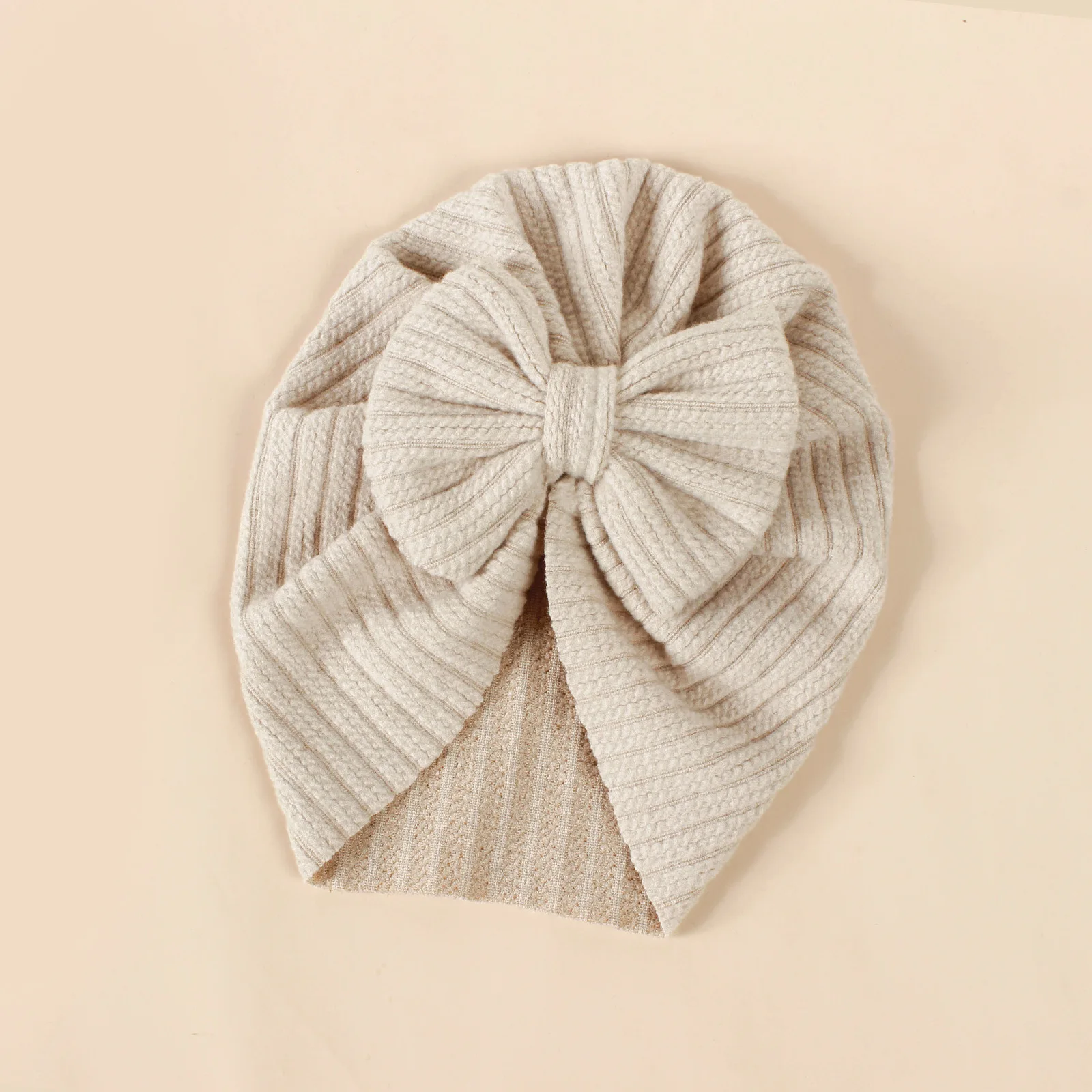 Bonnet turban avec nœud papillon pour nouveau-né fille, accessoire de photographie pour bébé, printemps automne