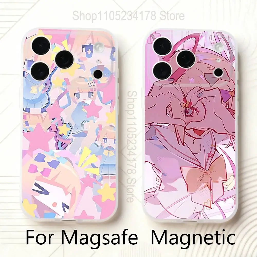 

NEEDY GIRL O-OVERDOSE Phone Case For iPhone 17,16,15,14,13,12,11 Pro,Max,Plus,Mini,Air,E Magnetic Magsafe Frosted Clear