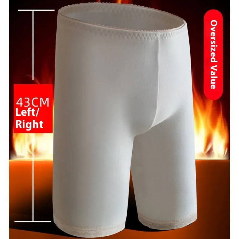 Dames warm ondergoed thermische broek fleece gevoerde wintershorts taillebescherming koud weer verdikt zacht comfort slipje